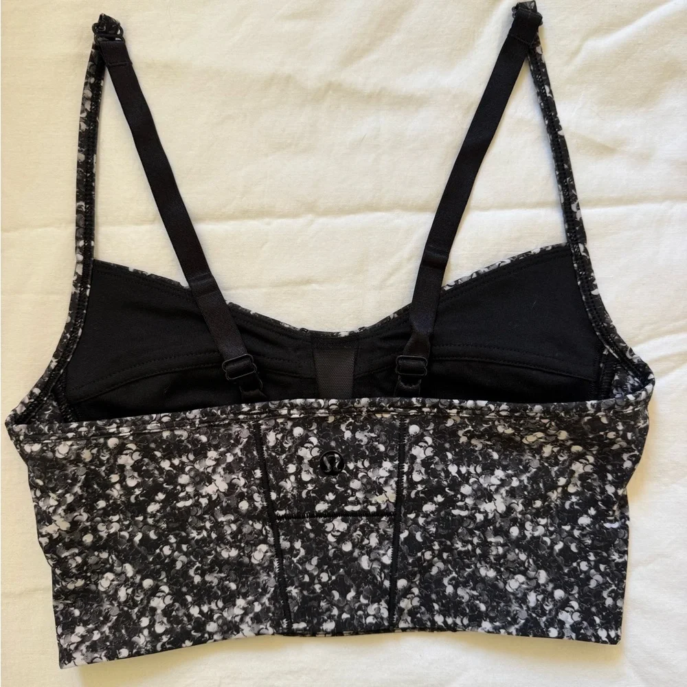Lululemon core set bra- shimmy shimmy black white - Picture 3 of 4